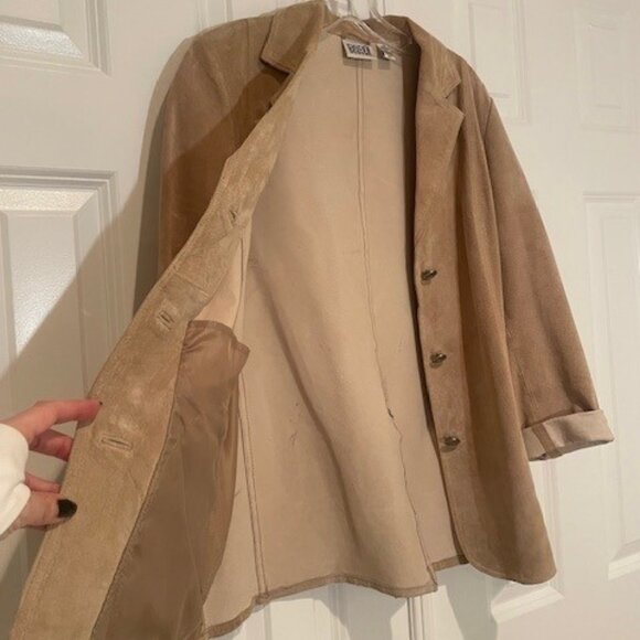 Chico's Suede Light Tan Jacket – MEDIUM - Picture 7 of 13